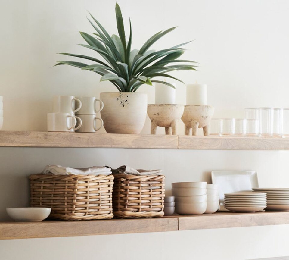 Brighton Floating Wood Shelves Pottery Barn Australia